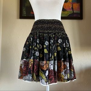 Proenza Schouler Floral Printed Silk Skirt Size 4